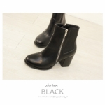 側拉鍊極酷帥氣高筒短靴BLACK黑。正韓國100%空運【預購】Ms.玄代購 G150203